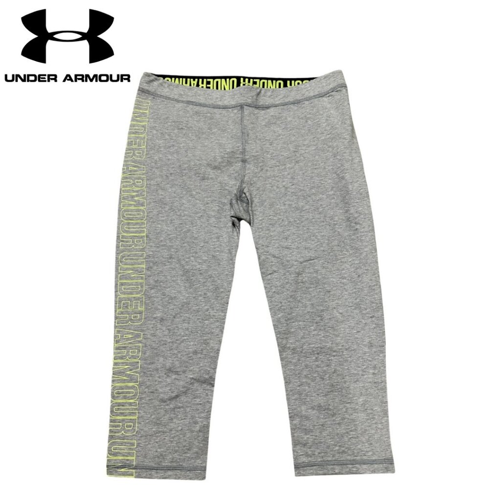 EUC Under Armour Women’s Light Grey Capri Leggings Size Large? - Picture 1 of 7
